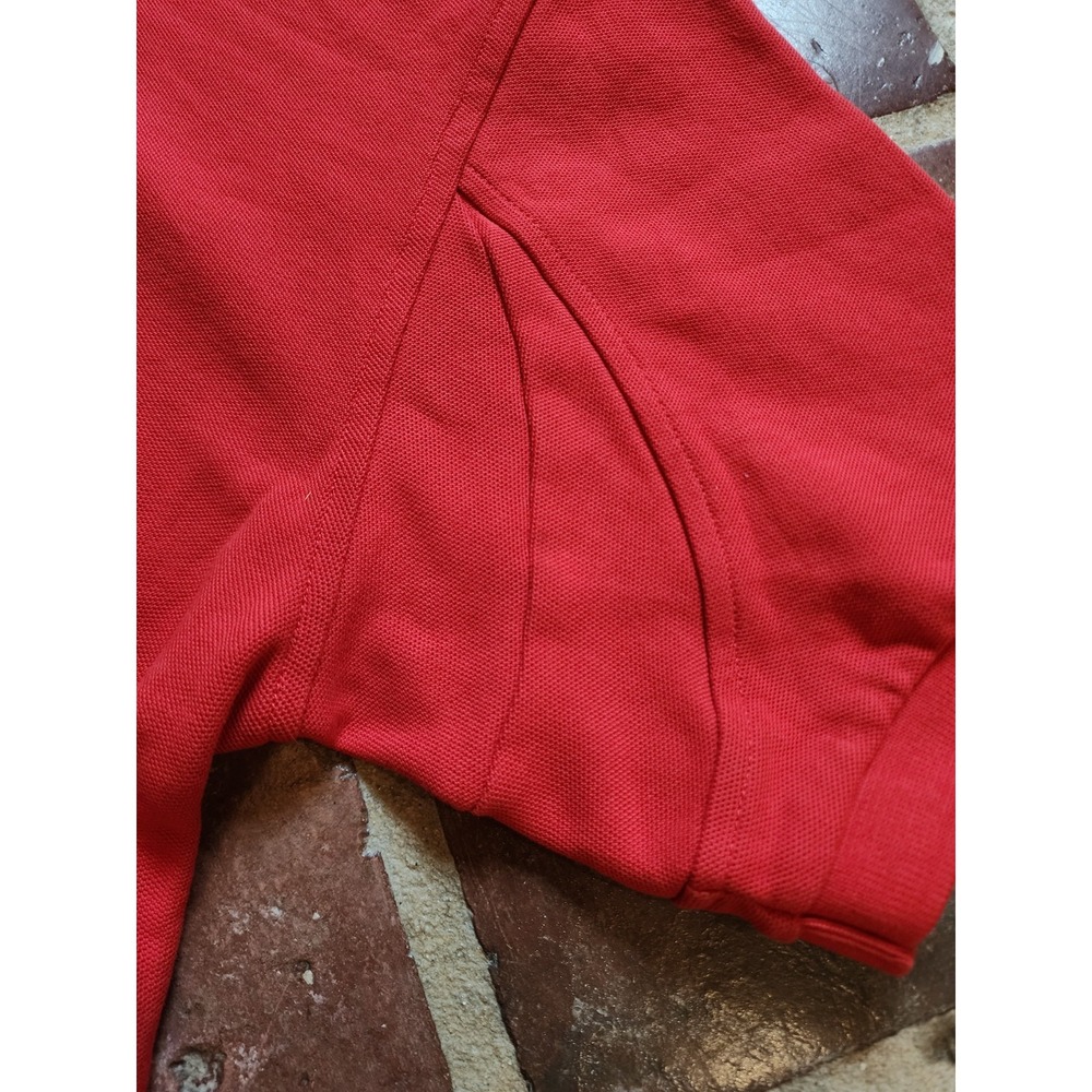 Orvis Polo Shirt Men Medium Signature Regular Fit 100% Cotton Heavy Weight Red - Picture 5 of 11